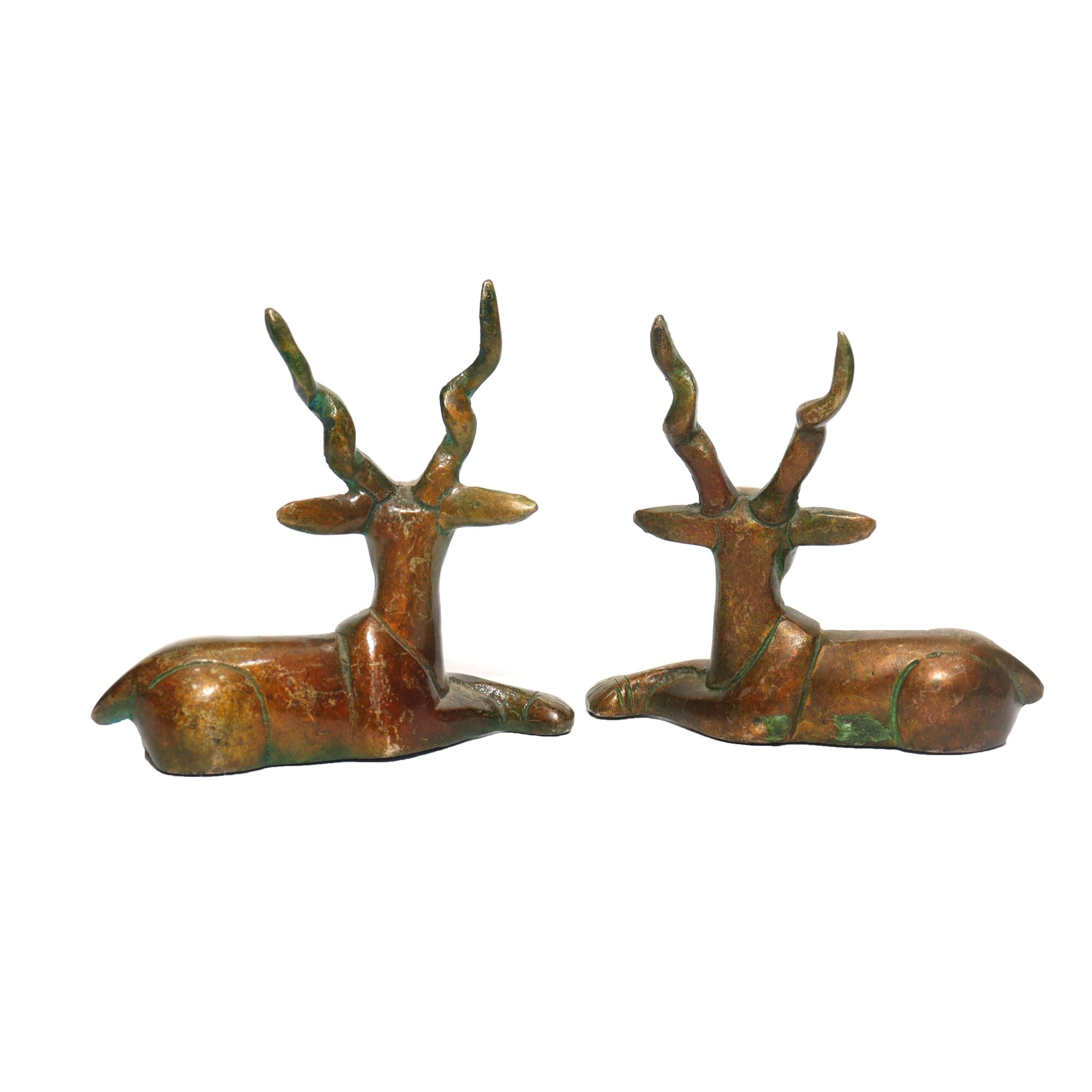 Seven Chakra Handicraft - 6cm Size Deer Pairs Statue