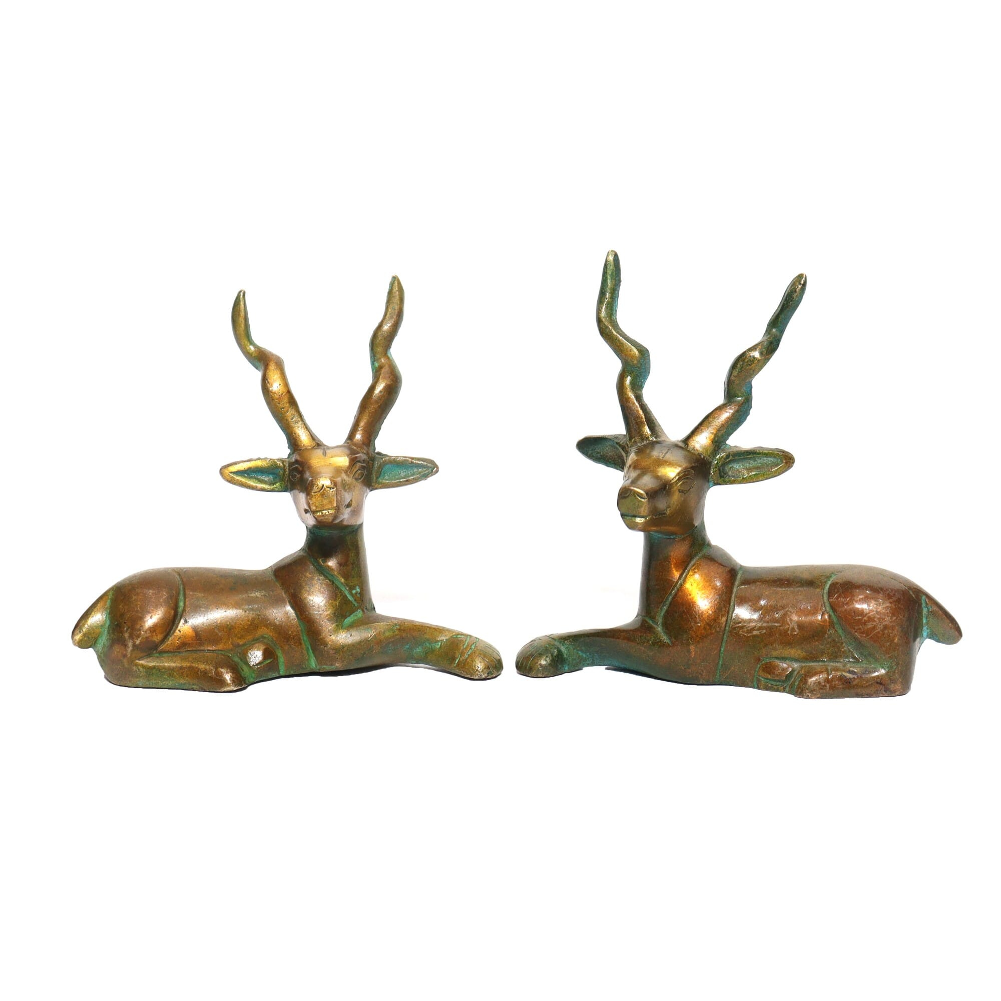 Seven Chakra Handicraft- 8cm size Deer Pair Statue