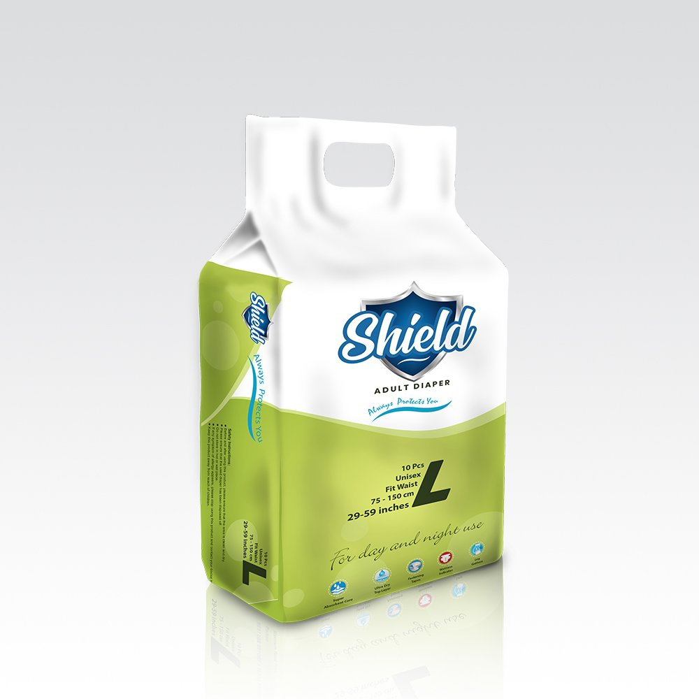 Shield Adult Diapers Large 10pcs