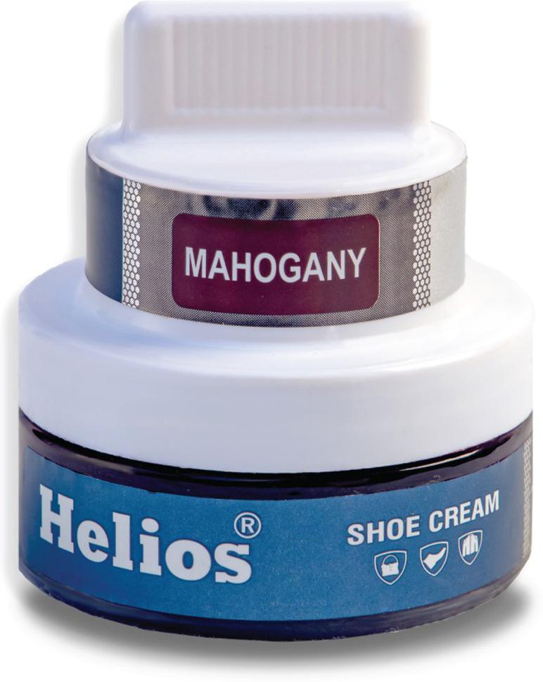 Helios Shoe Cream for Leather (Glass Jar) - 60 gm-Mahogany