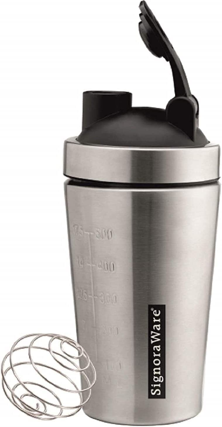 Signoraware Charger Shaker Bottle Stainless Steel, Set of 1, 750 ml, Silver