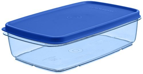 Signoraware Crystal Flat Container, 1.2 litres, Set of 1