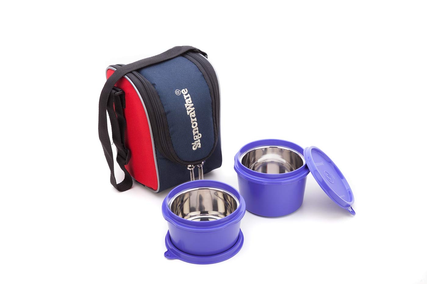Signoraware Executive Microsafe Steel 2 Tier Lunch Box
