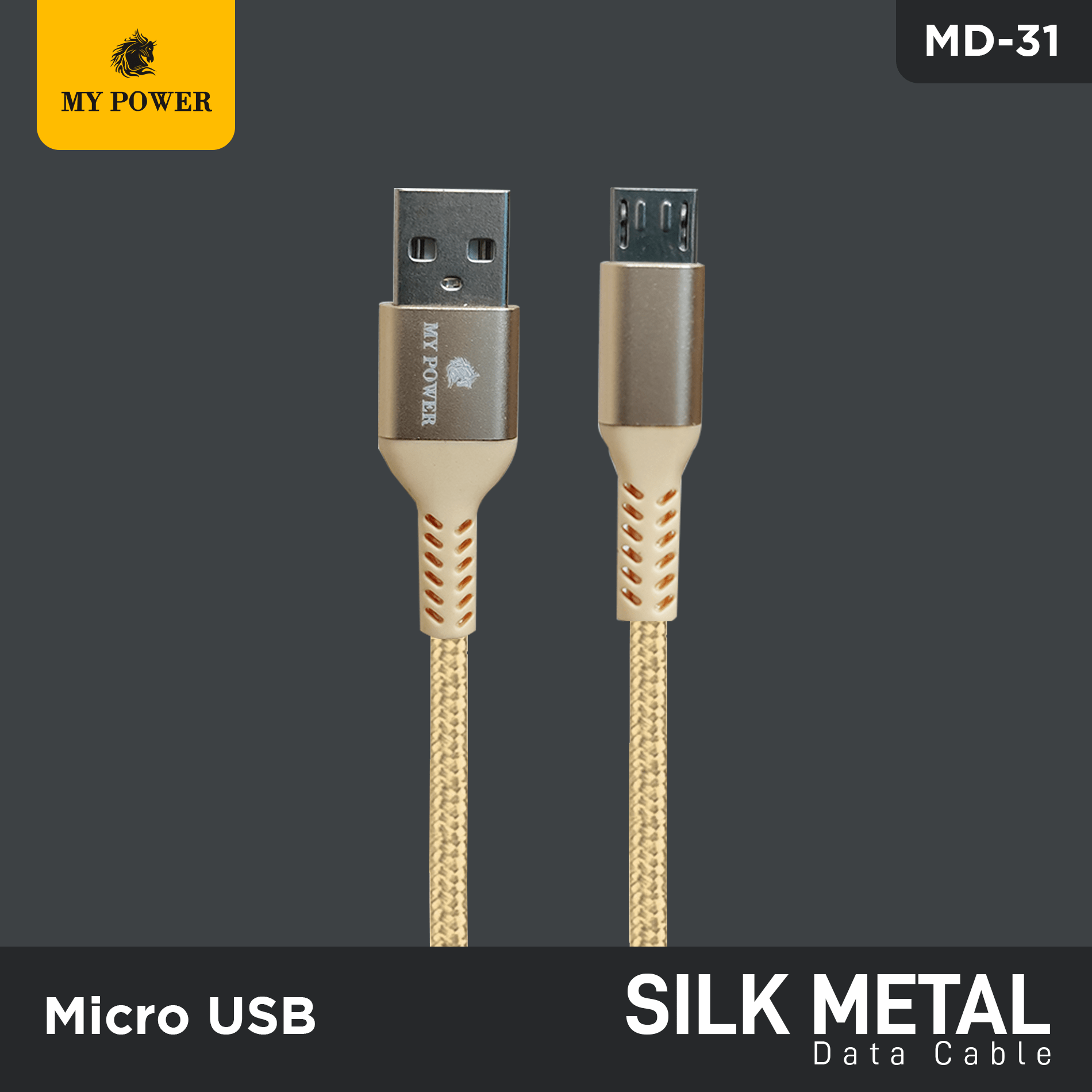 My Power Data Cable Silk Micro USB, MD 31
