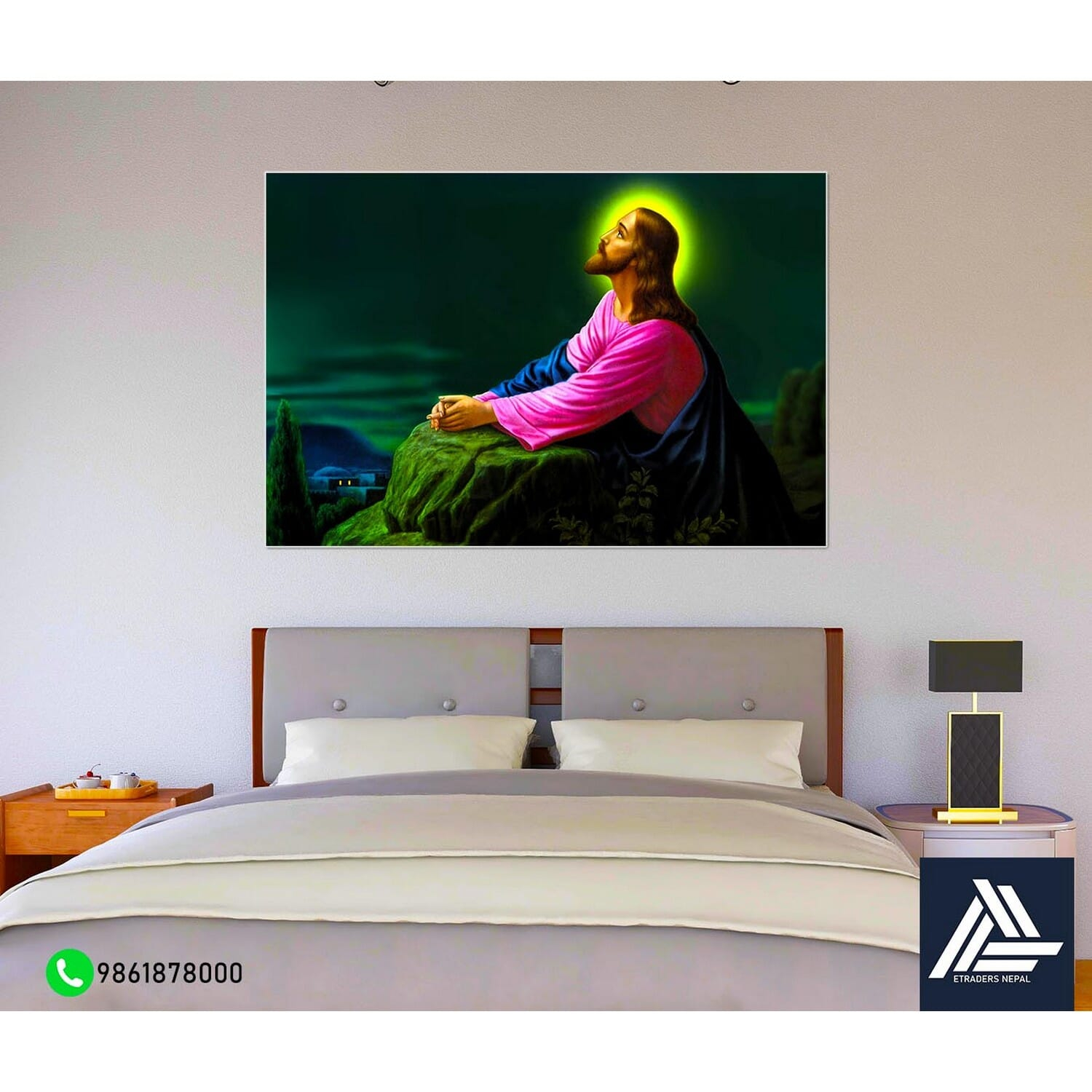 Single Panel Jesus Canvas | Wall | Home Decor | Canvas 