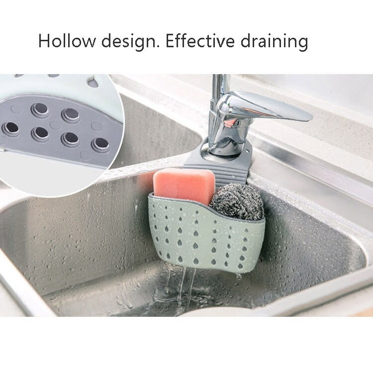 Laughing Buddha - Sink Shelf Soap Sponge Drain Rack Bathroom Holder Kitchen Storage Suction Cup Organizer Sink Kitchen