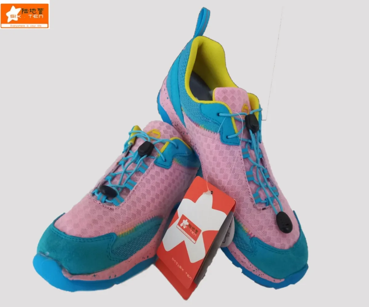 Sixten Outdoor Hiking Unisex Casual Low-top Shoes Pink Blue