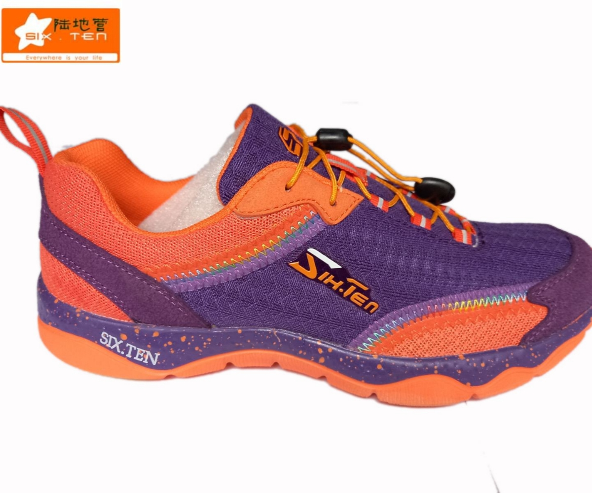 Sixten Outdoor Hiking Unisex Casual Low-top Shoes Purple Orange