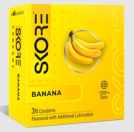 Skore Banana with 1500+raised Dots -3s