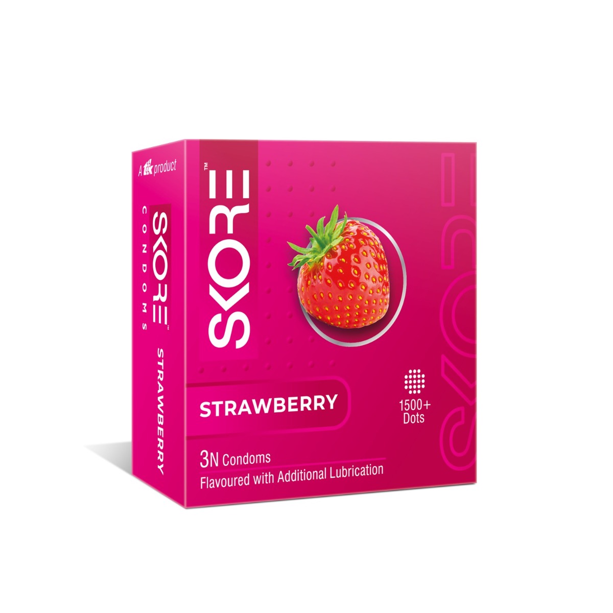 Skore Strawberry with 1500+raised Dots 3s
