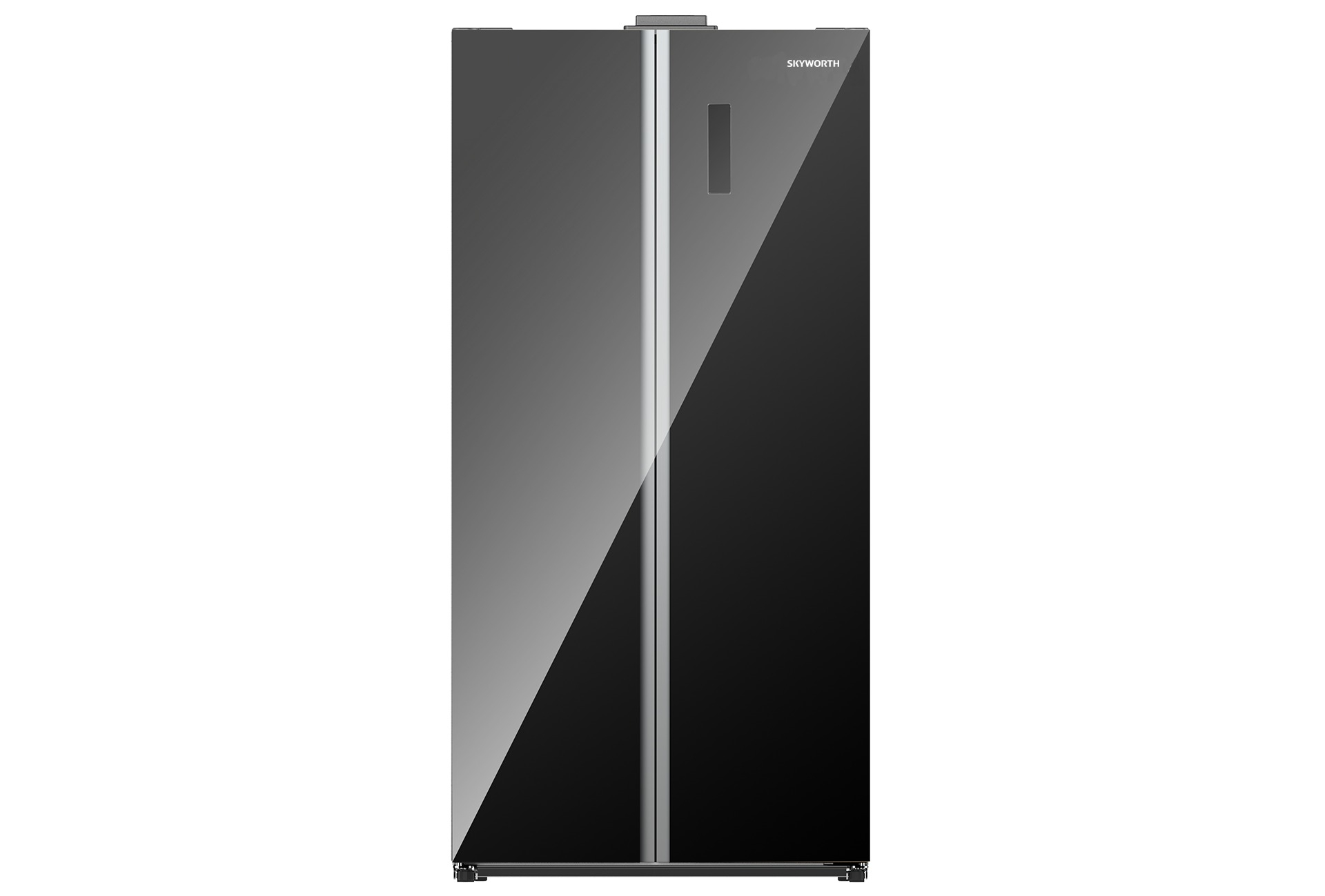 Skyworth Refrigerator | SBS-500WBG Black 430ltr Refrigerator