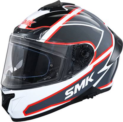 Smk Helmet AEGIS GL123 Full Face Helmet With Iridium Black Visor