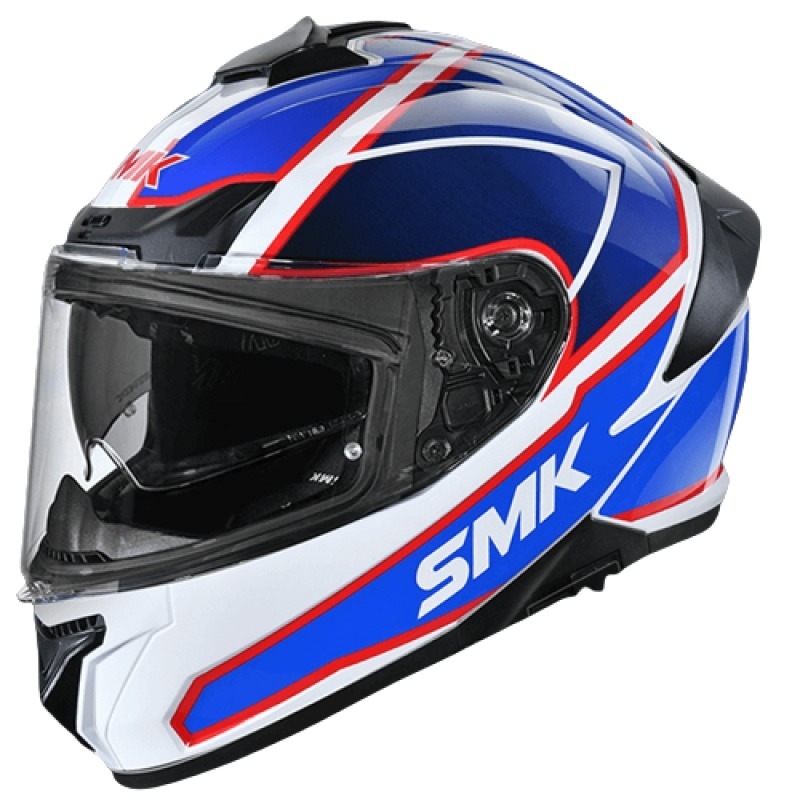 Smk Helmet Typhoon Aegis Gloss White Blue (Gl153) Helmet