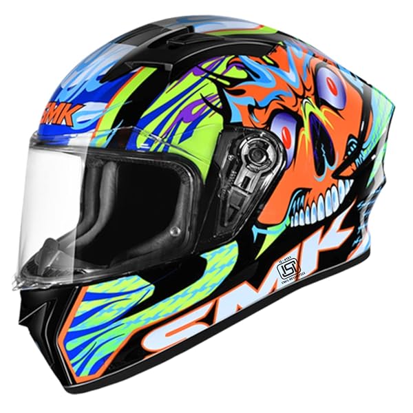 SMK Stellar Skull Gl274 Full Face Motorcycle Helmet