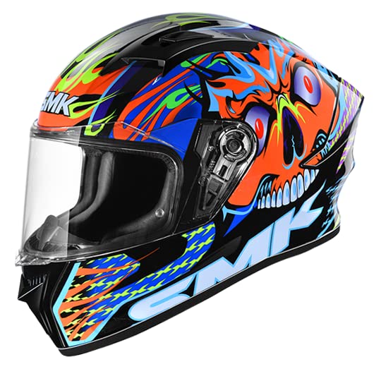 SMK Stellar Skull Gl275 Full Face Motorcycle Helmet