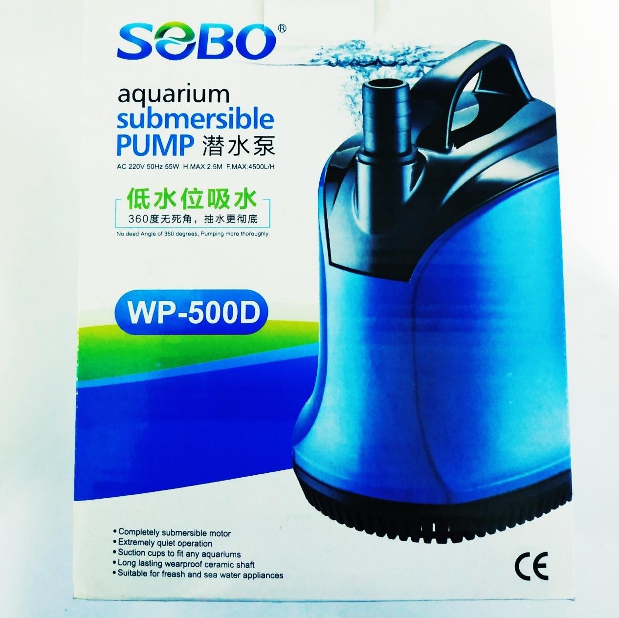 SOBO 55 Watt Aquarium Submersible Water Pump WP-500D