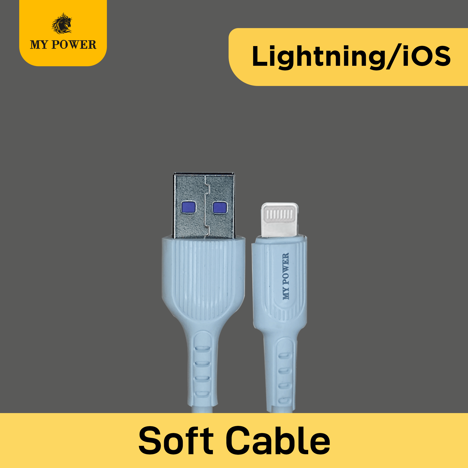 My Power Data Cable Soft 3A MD 05 IOS