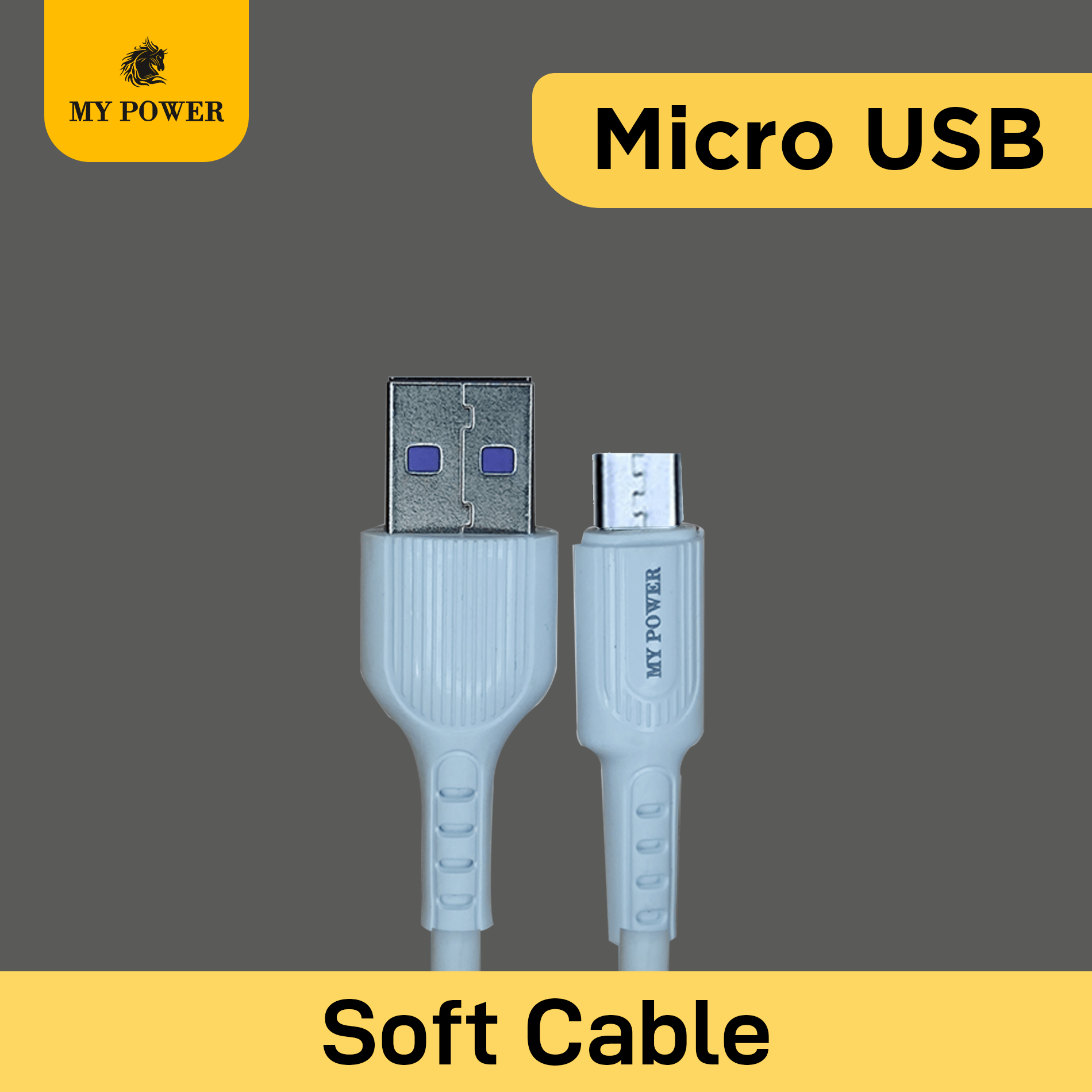My Power Data Cable Soft 3A MD 05 Micro