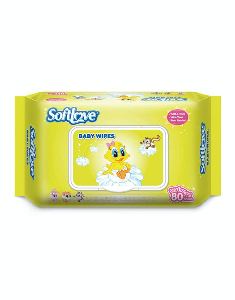 Softlove Baby Wipes 80 Sheets Scented