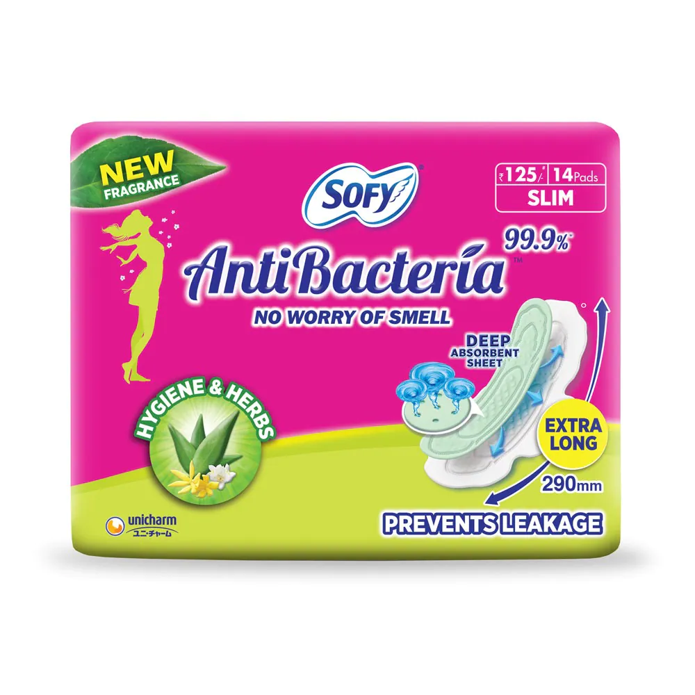 Sofy Body Fit AntiBacteria XL 14 Pads