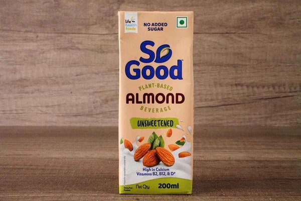 So Good Almond Beverage Natural Unsweetened 200ml