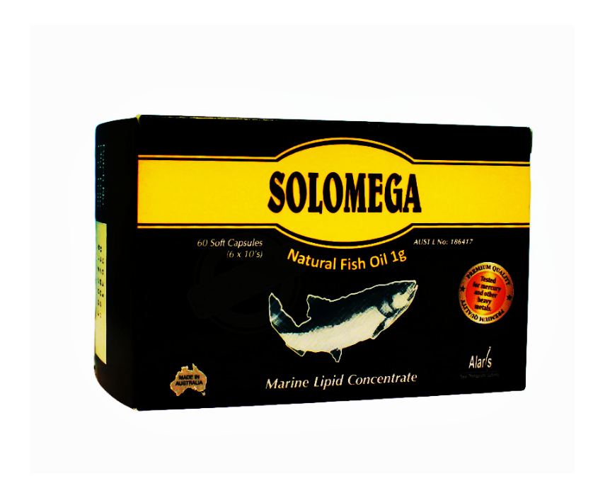  Solomega Salmon Natural Fish Oil – 60 Capsules