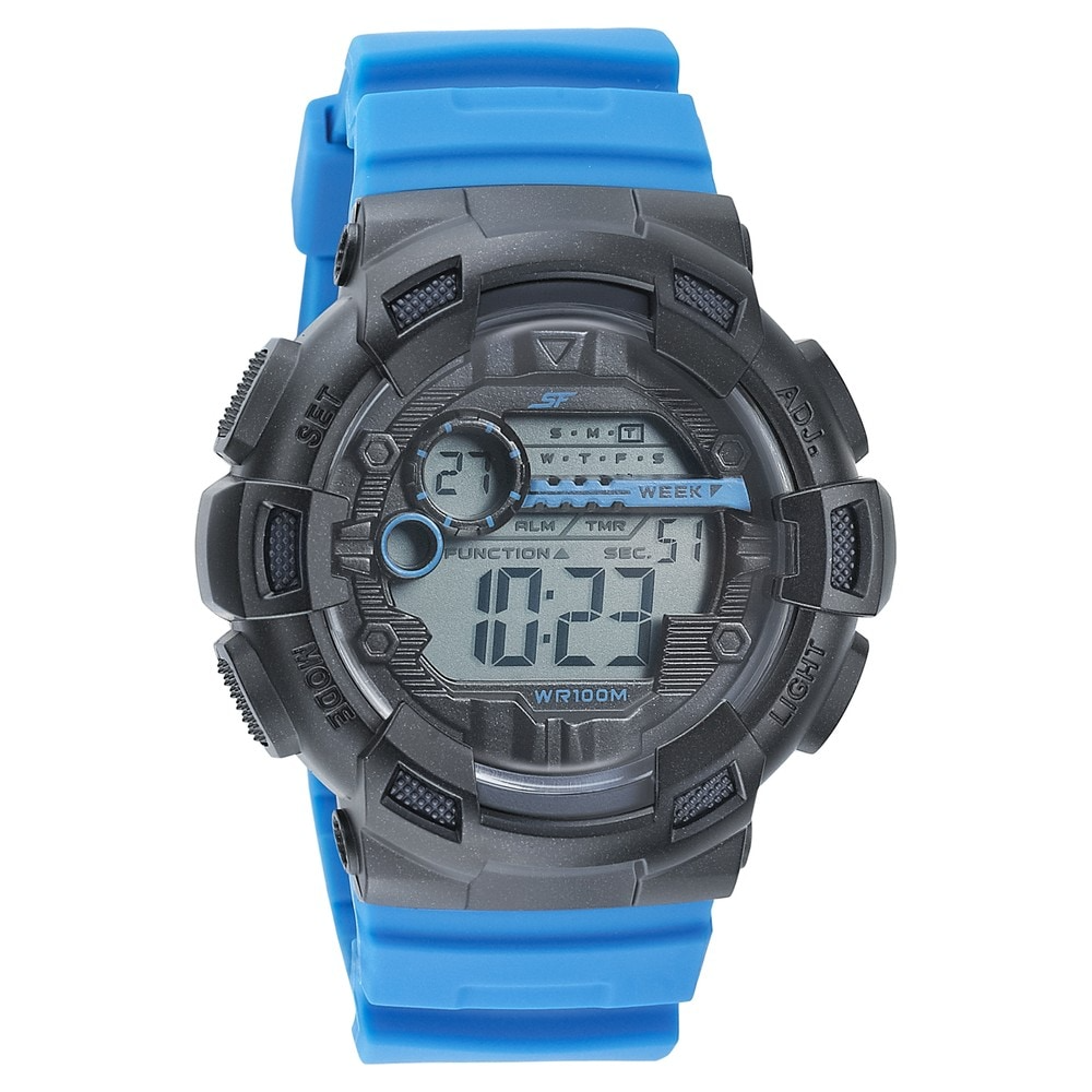 Sonata SF Camo Digital Black Round Dial Men's Sport Watch - 77053PP09