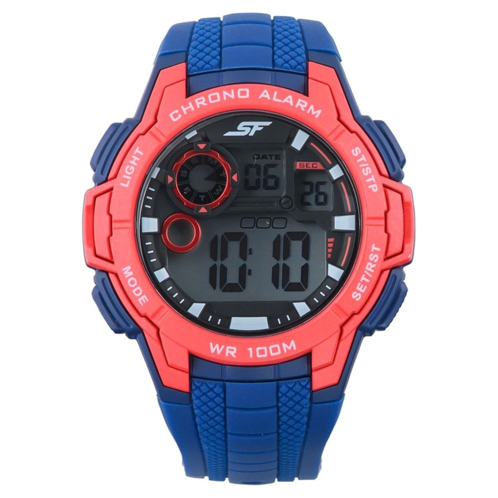 Sonata SF Atomic Digital Black Dial Men's Watch - 77097PP01