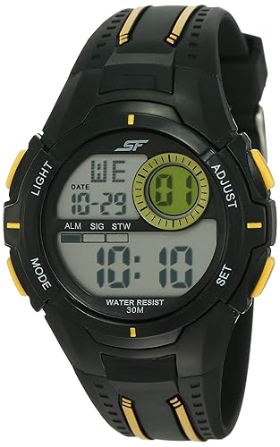 Sonata 77112PP03 - Essentials Digital Black Dial Men's Watch