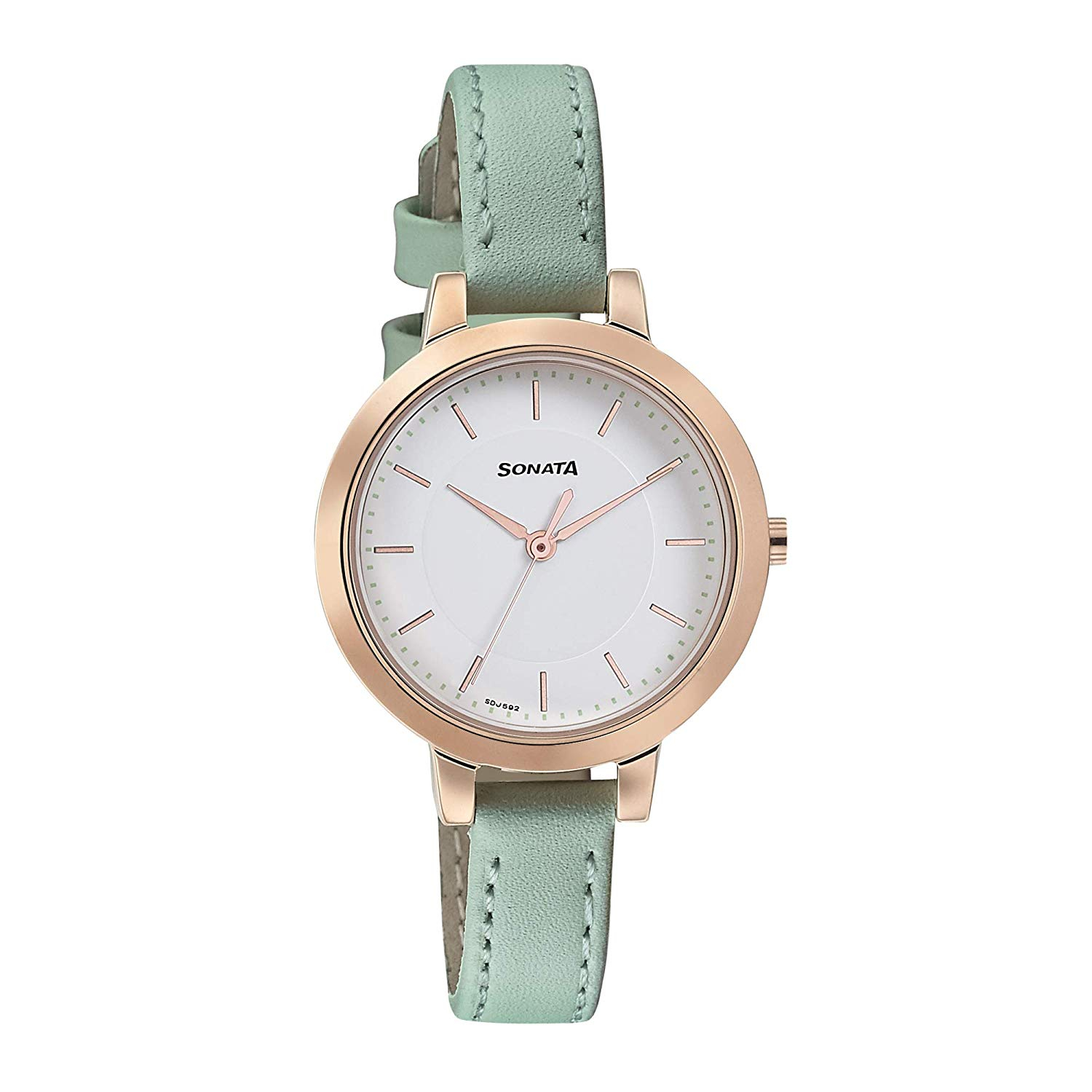 Sonata Blush It Up Analog White Dial Women's Watch - 8141WL02