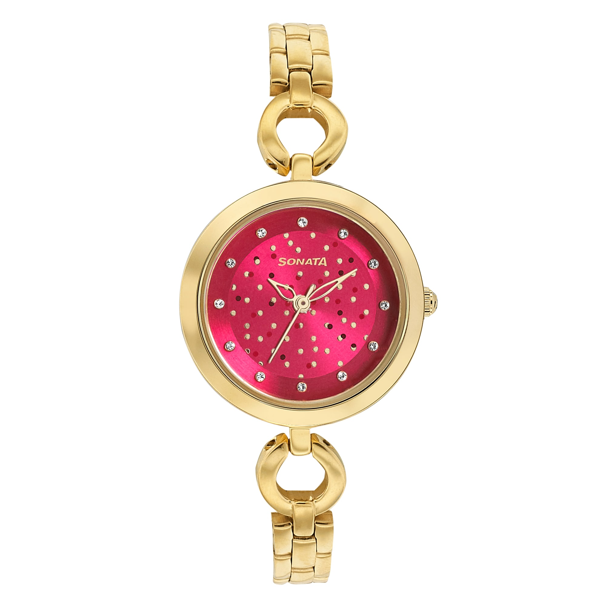 Sonata 8147YM06 - Wedding Edition from Sonata - Red Dial Analog Watch for Women