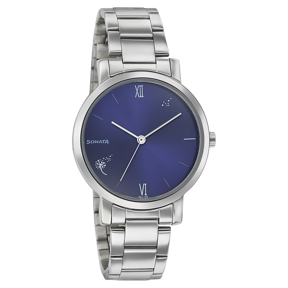 Sonata 8164SM01 - Play with Sonata - Blue Dial Analog Watch for Women