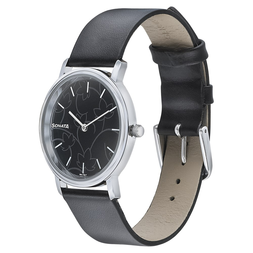 Sonata 87029sl02 Analog Watch