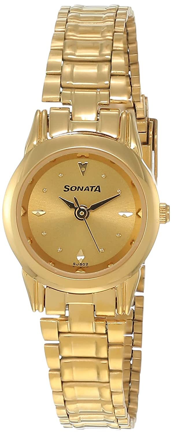 Sonata 87036pl13 - Analog Watch - For Women