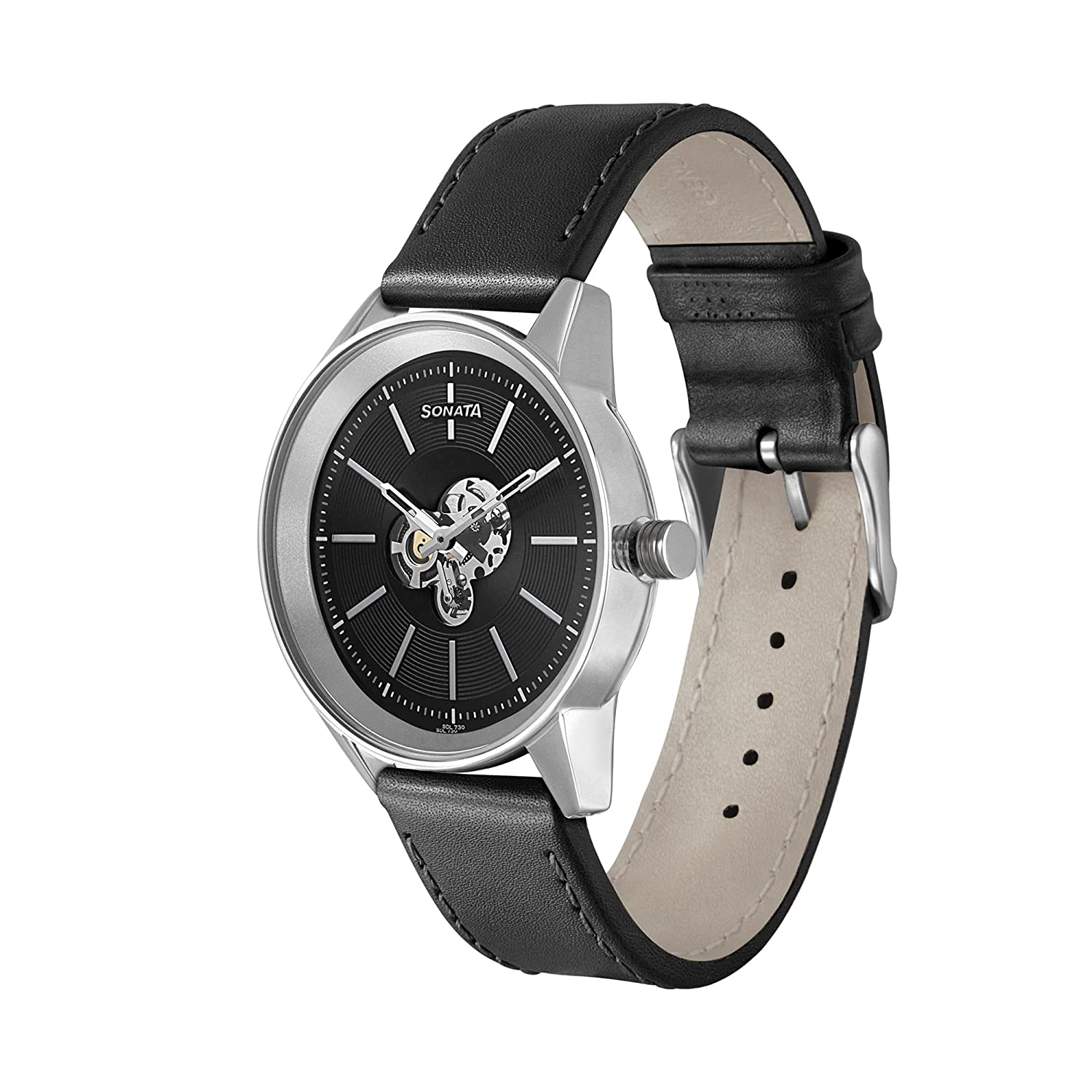 Sonata Analog Black Dial Men's Watch-7133sl03