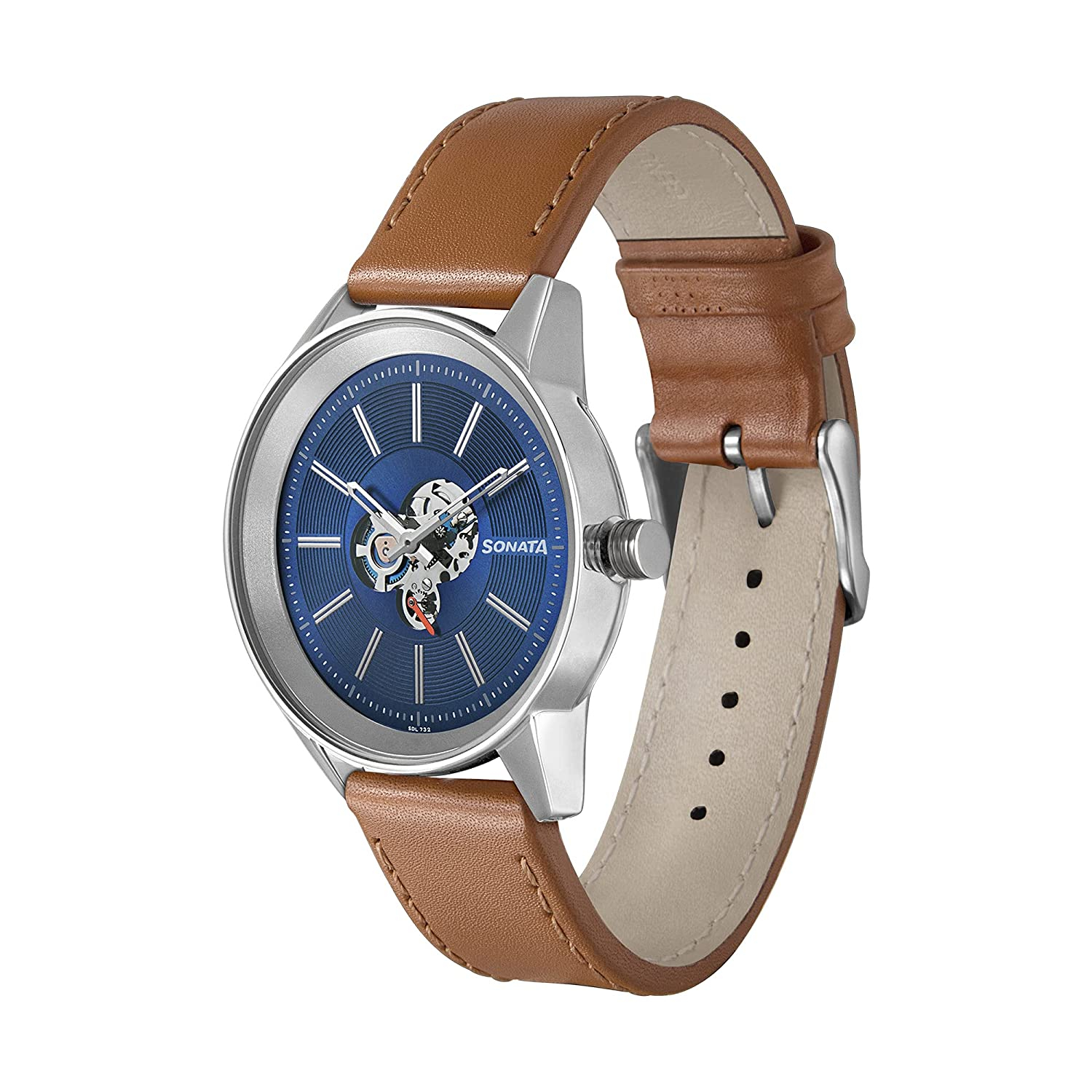 Sonata Analog Black Dial Men's Watch-7133sl02