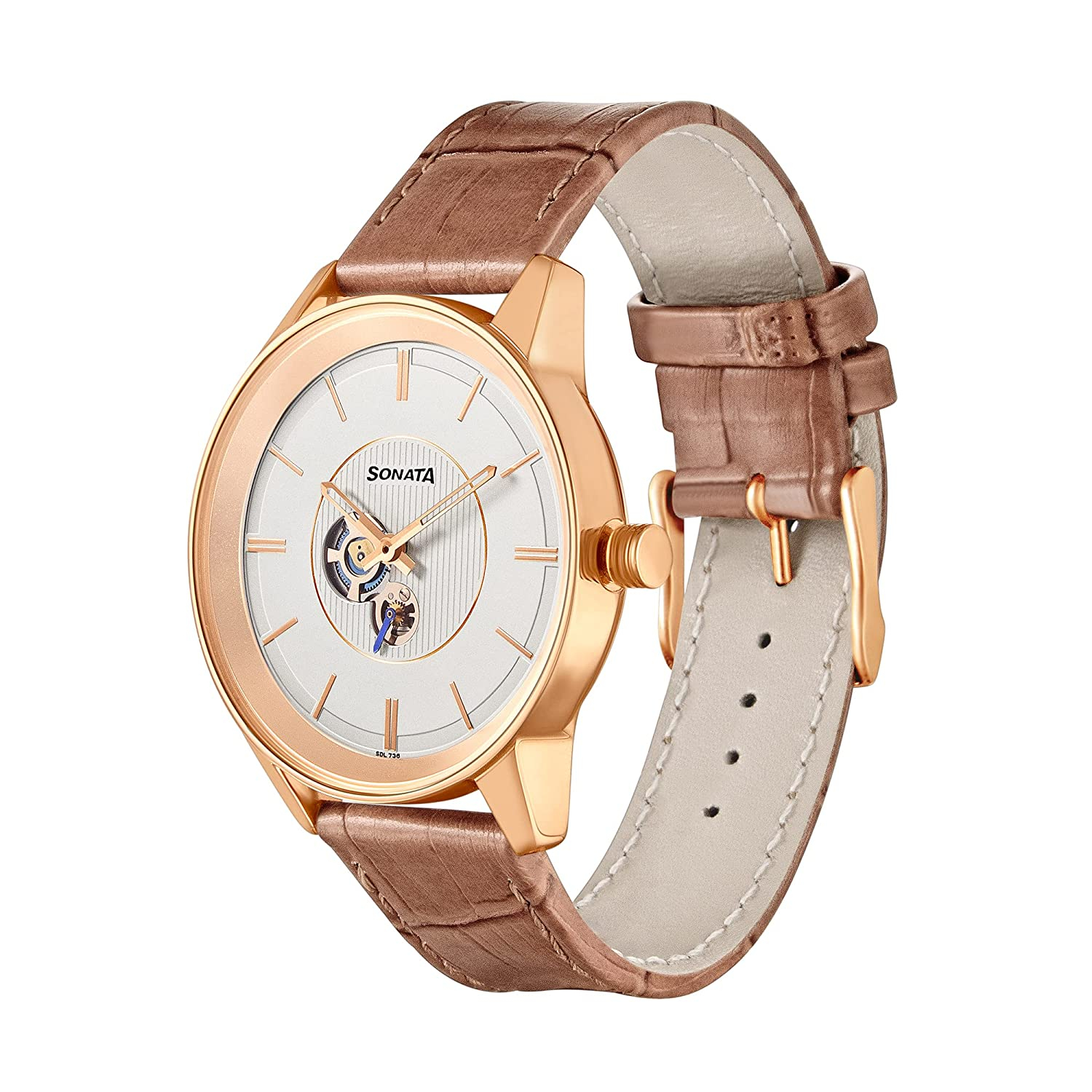 Sonata Analog Silver Dial Men's Watch-7133wl01
