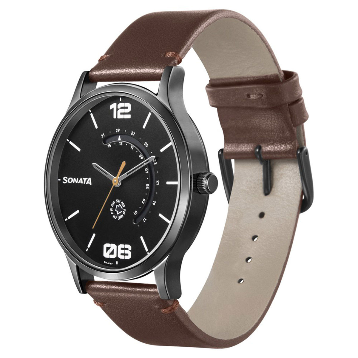 Sonata Rpm 2.0 Black Dial Analog Watch For Men- 77105nl01