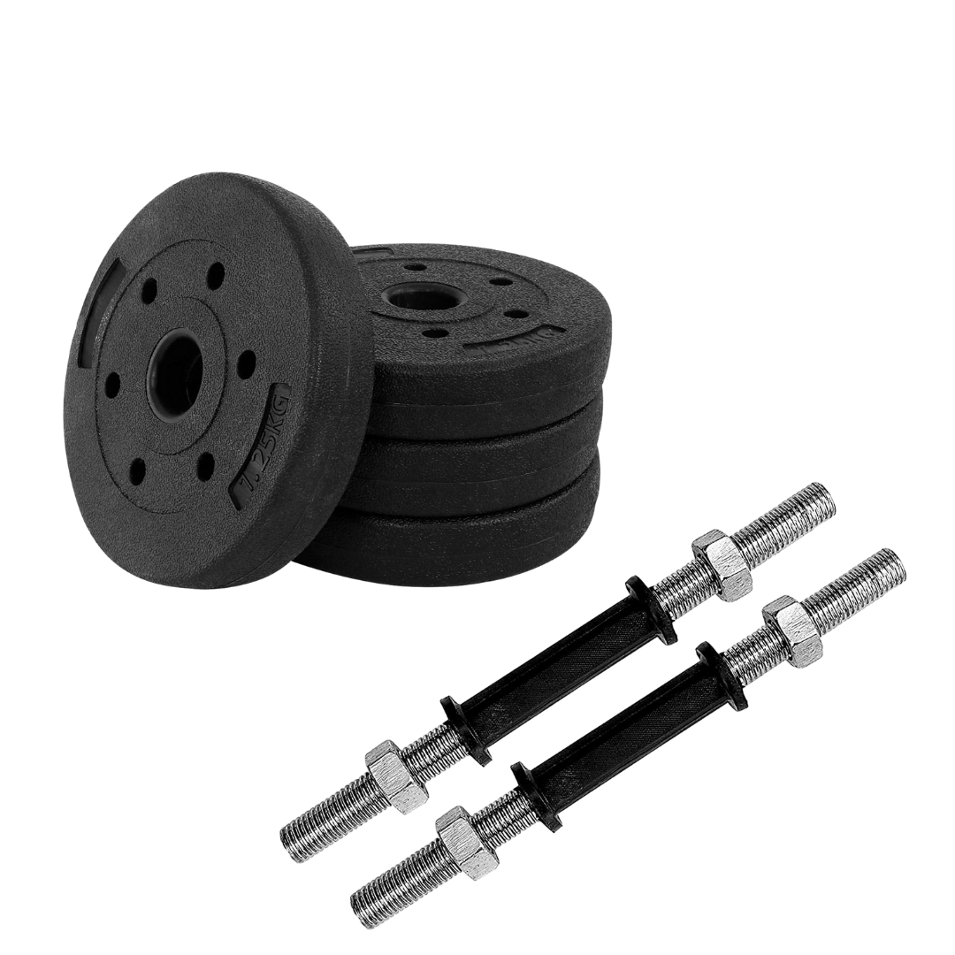SPN's Adjustable Dumbbell PVC 10 Kg Total ( 5kg*2) Adjustable Dumbbell