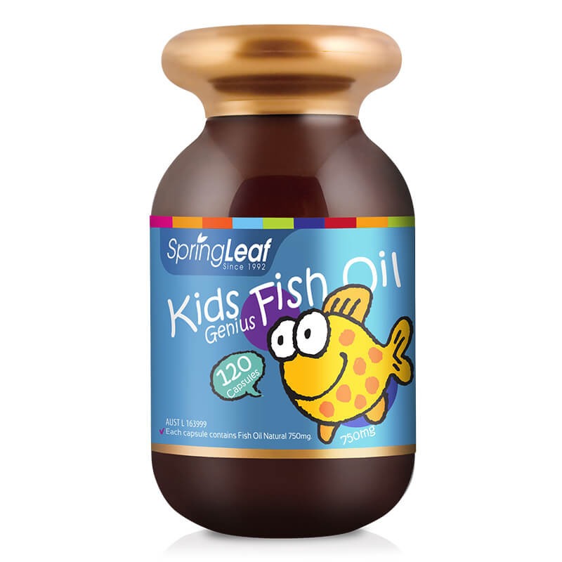 SpringLeaf Kids Genius Fish Oil 750mg 120 Capsule