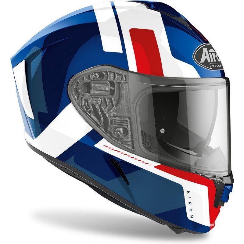 Airoh Spark Shogun Helmet Blue Red Gloss