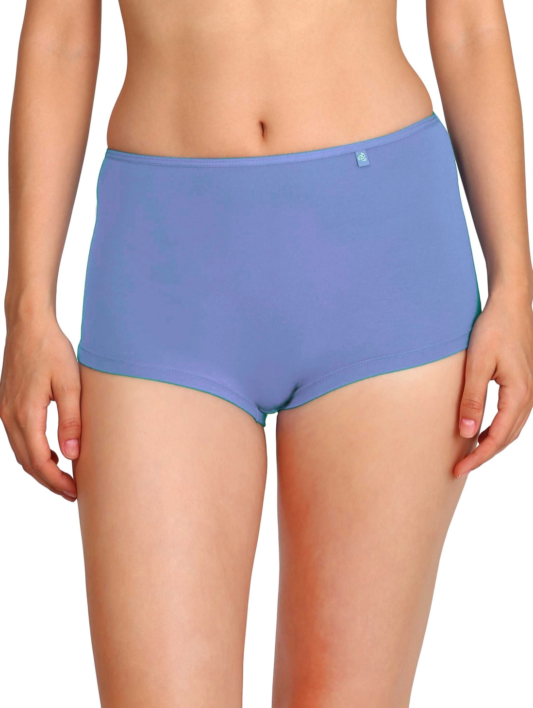 Jockey Light Blue Fashion Essentials Boy Leg Shorts For Women - SS04