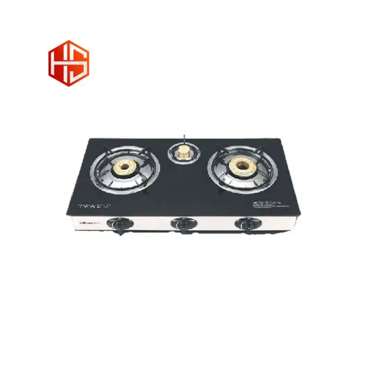 Home Glory Gas Stove (Nano-3/ Glass Top / HGI905)- 3 Burner