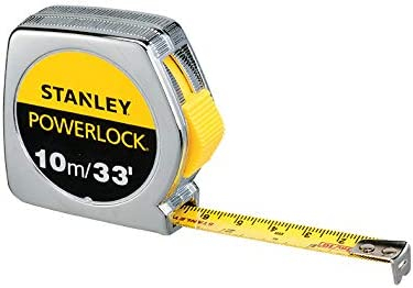 Stanley Measuring Tape Power Lock, 10M/33 Feet, 25mm