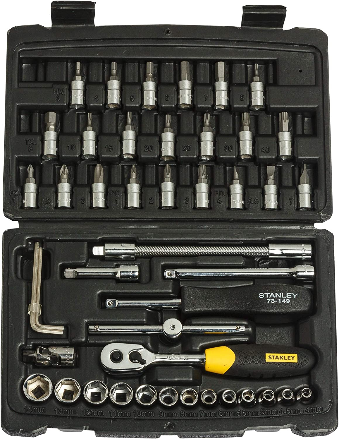 Stanley Socket Set 1/4" Sqdr (46 Pcs)