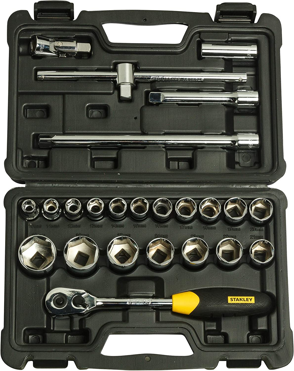 Stanley Socket Set 1/2" Sqdr (24 Pcs)