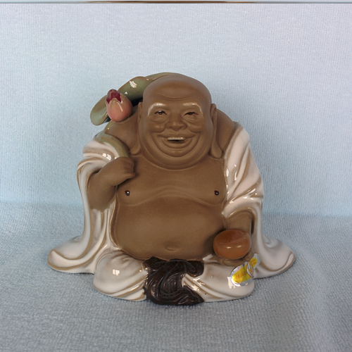 Laughing Buddha - Laughing Buddha with Leaf