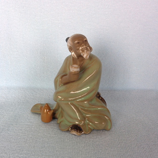 Laughing Buddha - Old Man Drinking Tea 2