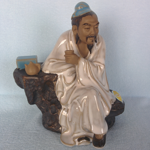 Laughing Buddha - Old man Drinking Tea