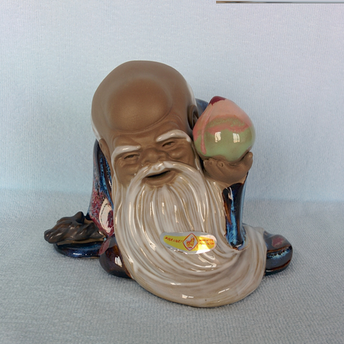 Laughing Buddha - Old Man with Peach